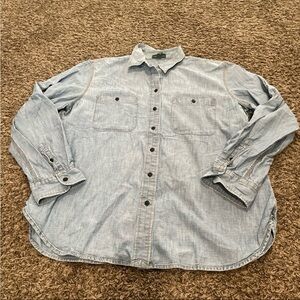 Lauren, Ralph Lauren denim long sleeve button-down shirt women’s XL